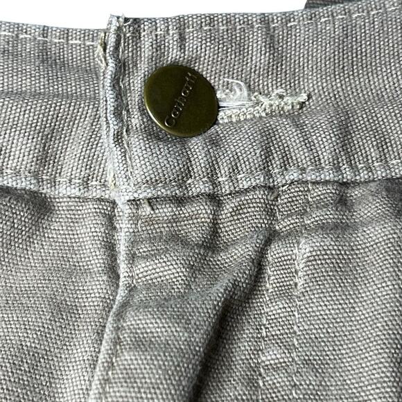 Vintage Carhartt Brown Y2K Canvas Carpenter Cargo Pants Dungaree Fit Mens 38x30 - Picture 4 of 8